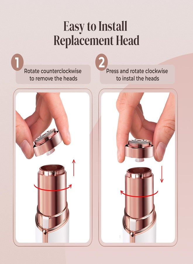 VISOFO Gen 2 Replacement Heads for Finishing Touch Flawless Facial Hair Removal for Women, Also fits Profeir innobeaut gurelax EVIEY KRADAA VISOFO bikurpia Hair Remover Razor Generation 2 (Set of 4) - Image 5